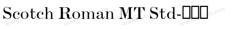 Scotch Roman MT Std字体转换